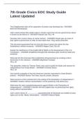 7th Grade Civics EOC Study Guide