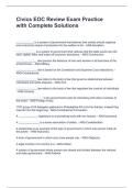 Civics EOC Review Exam Practice with Complete Solutions