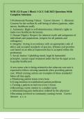 NUR 152 Exam 1 Block 1 GCC Fall 2025 Questions With Complete Solutions