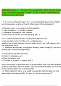 NSG554 Exam 1 &ndash; Primary Care & ACOs- 2024 Study Guide with Verified Answers &lpar;Level 1 ACO&comma; Patient Preferences&comma; Performance Metrics&rpar;&period;pdf