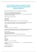 CAM M100 EXAM WITH ALL CORRECT & 100&percnt; VERIFIED ANSWERS&vert;ACTUAL COMPLETE EXAM&vert; ALREADY GRADED A&plus;