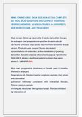 NBME 17NBME CBSE  EXAM 2025&sol;2026 ACTUAL COMPLETE   200  REAL EXAM QUESTIONS AND CORRECT  ANSWERS &lpar;  VERIFIED ANSWERS &rpar; ALREADY GRADED A&plus; &lpar;ASSURED&excl;&excl;&rpar;  2025 NEWEST EXAM &sol; JUST RELEASED&excl;&excl;