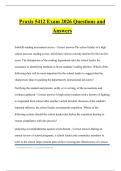 Praxis 5412 Exam 2026 Questions and Answers