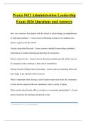 Praxis 5412 Administration Leadership Exam 2026 Questions and Answers