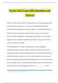 Praxis 5412 Exam 2026 Questions and Answers
