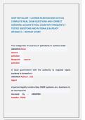 OSSF INSTALLER 1 LICENSE EXAM 2025&sol;2026 ACTUAL  COMPLETE REAL EXAM QUESTIONS AND CORRECT   ANSWERS&vert; ACCURATE REAL EXAM WITH FREQUENTLY   TESTED QUESTIONS AND RATIONALE&vert;ALREADY                        GRADED A&plus; &sol; NEWEST EXAM&excl;&excl; 