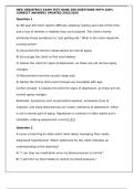 HESI GERIATRICS EXAM TEST BANK 300 QUESTIONS WITH 100&percnt; CORRECT ANSWERS UPDATED 2022&sol;2023