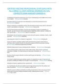 CERTIFIED MEETING PROFESSIONAL &lpar;CMP&rpar; EXAM WITH ALL CORRECT & 100&percnt; VERIFIED ANSWERS&vert;ACTUAL COMPLETE EXAM&vert;ALREADY GRADED A&plus;