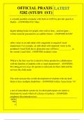 OFFICIAL PRAXIS 5282 &lpar;STUDY 1ST&rpar; QUESTIONS AND ANSWERS 2025