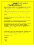 PRAXIS 5205 PRACTICE EXAM QUESTIONS AND ANSWERS 2025