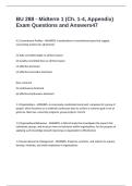 BU 288 - Midterm 1 &lpar;Ch&period; 1-4&comma; Appendix&rpar; Exam Questions and Answers