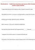Biochemistry  Exams Compilation 2025&sol;2026