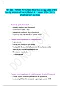 NR 566&sol; NR566 Advanced Pharmacology Care of the Family Midterm