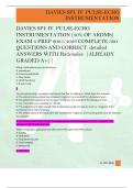 DAVIES SPI&colon; IV&period; PULSE-ECHO  INSTRUMENTATION &lpar;30&percnt; OF ARDMS&rpar;  EXAM 4 PREP 2025&sol;2026 COMPLETE 300  QUESTIONS AND CORRECT  detailed  ANSWERS WITH Rationales  &vert;ALREADY  GRADED A&plus;&vert;&vert; 