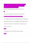 Panda Express Practice Exam w&sol;answers&vert; Actual exam questions answered 100&percnt; Correctly&vert; Latest 2025-2026