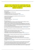 ACAMS STUDY GUIDE PRACTICE QUESTIONS WITH ALL CORRECT & 100&percnt; VERIFIED ANSWERS&vert;LATEST UPDATE&vert; ALREADY GRADED A&plus;
