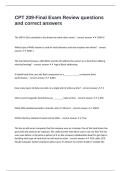 CPT 209-Final Exam Review questions and correct answers
