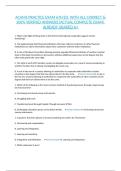 ACAMS PRACTICE EXAM 6TH ED&period; WITH ALL CORRECT & 100&percnt; VERIFIED ANSWERS&vert;ACTUAL COMPLETE EXAM&vert; ALREADY GRADED A&plus;