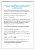 ACAMS-PREP-MOCK EXAM WITH ALL CORRECT & 100&percnt; VERIFIED ANSWERS&vert;ACTUAL COMPLETE EXAM&vert;ALREADY GRADED A&plus;