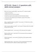 CPTS 121 &bull; Exam 1 &bull; C questions with 100&percnt; correct answers