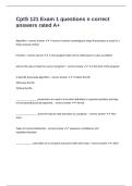 CptS 121 Exam 1 questions n correct answers rated A&plus;