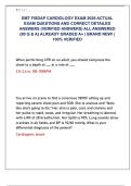 EMT FISDAP CARDIOLOGY EXAM 2026 ACTUAL  EXAM QUESTIONS AND CORRECT DETAILED  ANSWERS &lpar;VERIFIED ANSWERS&rpar; ALL ANSWERED  &lbrace;80 Q & A&rcub; ALREADY GRADED A&plus; &vert; BRAND NEW&excl; &vert;  100&percnt; VERIFIED 
