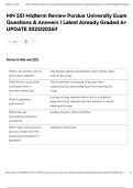 MN 551 Midterm Review Purdue University Exam Questions & Answers &vert; Latest Already Graded A&plus; UPDATE 2025&vert;2026&excl;&excl;