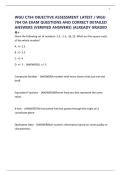 WGU C784 OBJECTIVE ASSESSMENT LATEST &sol; WGU 784 OA EXAM QUESTIONS AND CORRECT DETAILED ANSWERS &lpar;VERIFIED ANSWERS&rpar; &vert;ALREADY GRADED A&plus;