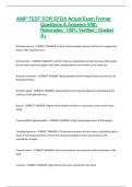 AMP TEST FOR EFDA Actual Exam Format Questions & Answers With Rationales &vert; 100&percnt; Verified &vert; Graded A&plus;