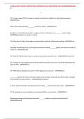 TCEQ CLASS D WATER OPERATOR LICENSE&vert;ACTUAL QUESTIONS AND ANSWERS&vert;GRADED A&plus;