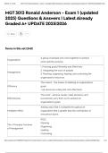 MGT 3013 Ronald Anderson - Exam 1 &lpar;updated 2025&rpar; Questions & Answers &vert; Latest Already Graded A&plus; UPDATE 2025&vert;2026