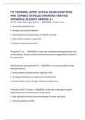 TCI TRAINING LATEST ACTUAL EXAM QUESTIONS AND CORRECT DETAILED ANSWERS &lpar;VERIFIED ANSWERS&rpar; &vert;ALREADY GRADED A&plus;