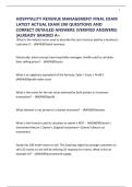 HOSPITALITY REVENUE MANAGEMENT FINAL EXAM LATEST ACTUAL EXAM 200 QUESTIONS AND CORRECT DETAILED ANSWERS &lpar;VERIFIED ANSWERS&rpar; &vert;ALREADY GRADED A&plus;