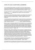 COSC 475 QUIZ 4 QUESTIONS & ANSWERS