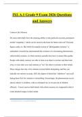 IXL A&period;1 Grade 9 Exam 2026 Questions and Answers