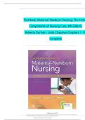 Test Bank For Davis Advantage for Maternal-Newborn Nursing&colon; Critical Components of Nursing Care&comma; 4th Edition By Roberta Durham&semi; Linda Chapman&semi; Connie Miller &lpar; &rpar; &sol; 9781719645737 &sol; Chapter 1-19&sol; Complete Questions and Answers A&plus;