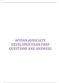 APPIAN ASSOCIATE DEVELOPER EXAM PREP QUESTIONS AND ANSWERS