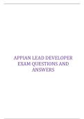 APPIAN LEAD DEVELOPER EXAM QUESTIONS AND ANSWERS