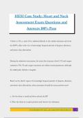 HESI Case Study&colon; Heart and Neck Assessment Exam Questions and Answers 100&percnt; Pass