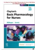 Test Bank for Clayton&rsquo;s Basic Pharmacology for Nurses 20th Edition By Willihnganz and Gurevitz