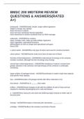 BMSC 200 MIDTERM REVIEW QUESTIONS & ANSWERS&lpar;RATED A&plus;&rpar;