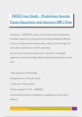 HESI Case Study - Pernicious Anemia Exam Questions and Answers 100&percnt; Pass