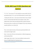 Faml 400 Bundled Tests 2026 Questions and Answers
