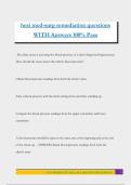 hesi med-surg remediation questions WITH Answers 100&percnt; Pass