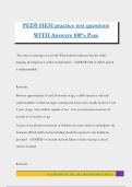 PEDS HESI practice test questions WITH Answers 100&percnt; Pass