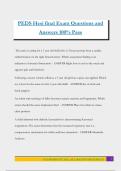 PEDS Hesi final Exam Questions and Answers 100&percnt; Pass