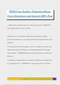 HESI Case Studies--Pediatrics-Burns Exam Questions and Answers 100&percnt; Pass