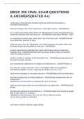 BMSC 200 FINAL EXAM QUESTIONS & ANSWERS&lpar;RATED A&plus;&rpar;