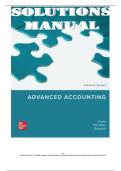 Solution Manual for Advanced Accounting&comma; 15th Edition by Joe Ben Hoyle&comma; Schaefer and Doupnik&vert; 9781264798483&vert; All Chapters 1-19&vert; LATEST