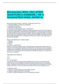 Biochemistry WGU c785 LATEST  QUESTIONS & ANSWERS &vert; 100 &percnt;  GUARANTEED PASS &vert; RATED A&plus;